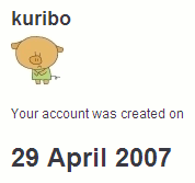 kurikuribo は 2007-04-27 から